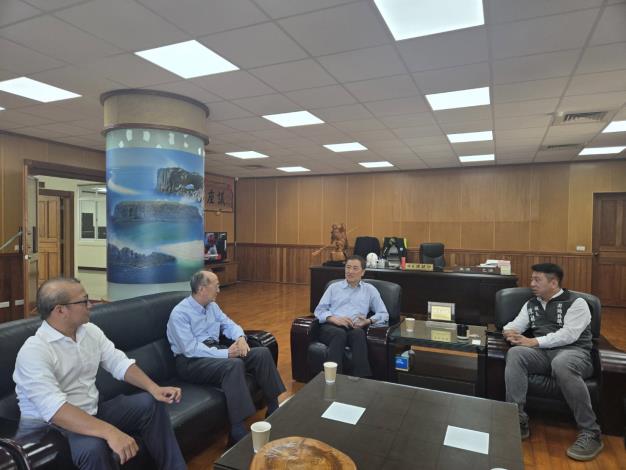 監察委員陳景峻、郭文東拜會澎湖縣議會議長陳毓仁