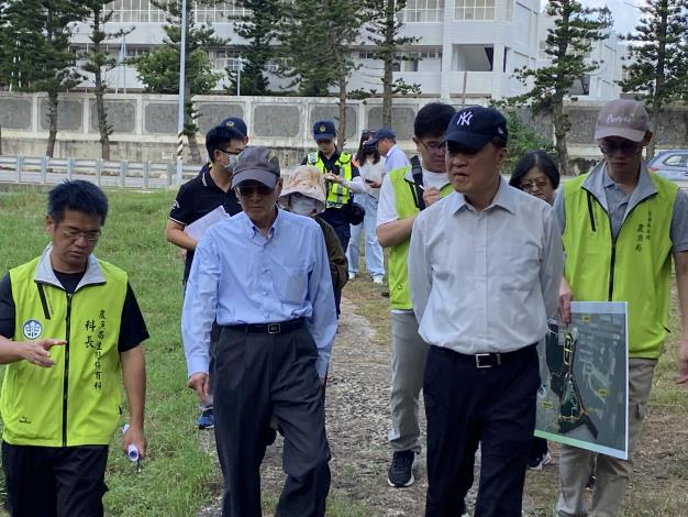 監察委員陳景峻、郭文東實地巡察雙湖園溼地園區