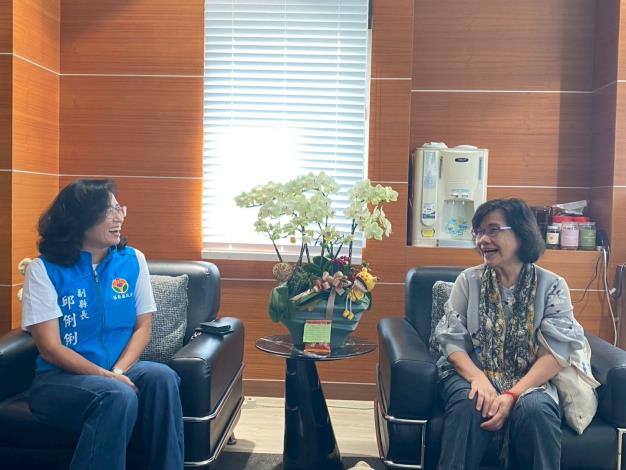監察委員王幼玲拜會苗栗副縣長邱俐俐