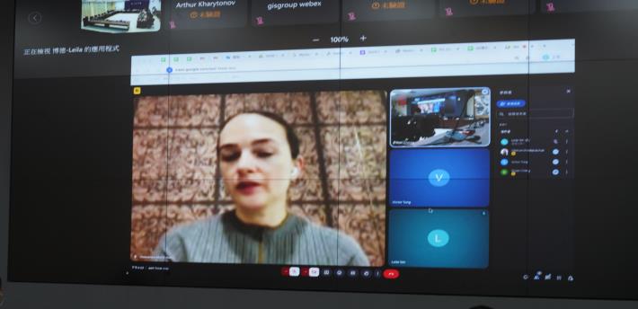 烏克蘭公民自由中心(CCL)主席馬特維丘克透過視訊發表世界人權日專題演講，分享戰爭罪行記錄與國際正義倡議的經驗