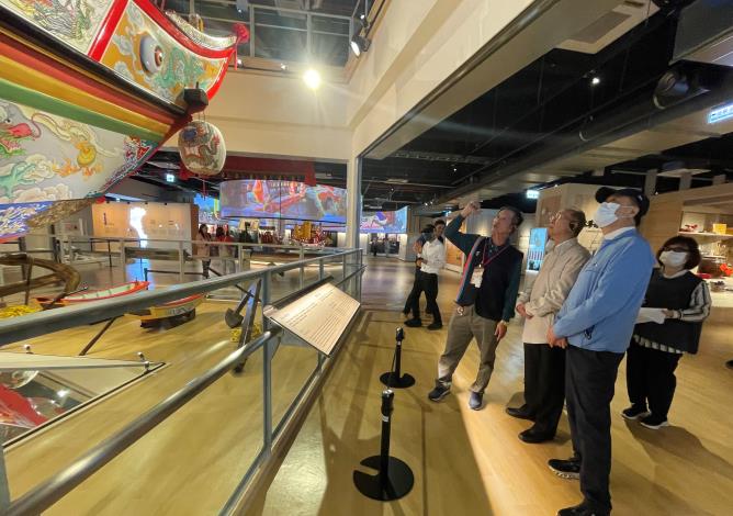監察委員郭文東、陳景峻114年12月17日巡察東港王船文化館，瞭解館場規劃設計及經營管理