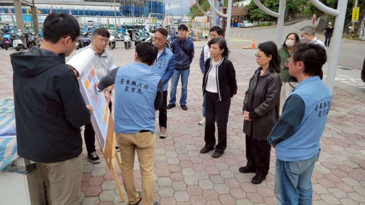 監察委員葉宜津、王美玉，巡察臺東縣富岡漁港災害復建、擴建工程計畫