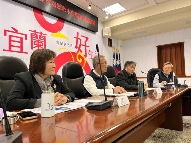 監察委員賴鼎銘、紀惠容114年12月22日拜訪宜蘭，聽取縣政簡報及宜蘭縣治水計畫政策執行及改善情形