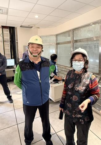 監察委員王幼玲實地巡察新竹縣高效能垃圾熱處理設施