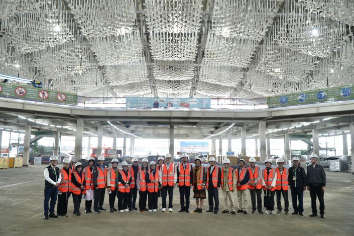 監察院交通及採購委員會巡察桃園國際機場第三航廈主體工程區