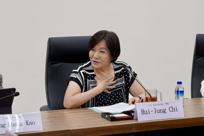 紀惠容副主任委員代表致詞表達真摯的歡迎。
