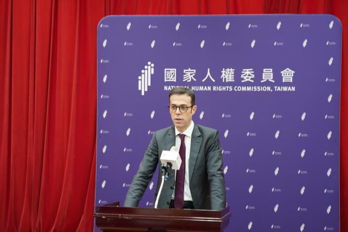法國在台協會主任龍燁（Franck Paris）致詞