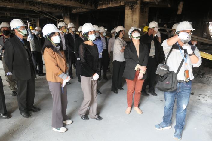 The members of the Control Yuan conducted on-site inspection for the case investigation.