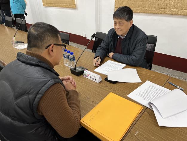 Control Yuan Members received people’s complaints at Kinmen County Government, 2025.01.10