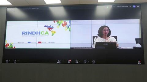 Director General Doris Lin-ling Uang, Executive Secretary of the CY’s International Affairs Committee, attends the RINDHCA Annual Meeting virtually to exchange views with Latin American partners on climate justice and human rights protection (August 3, 2026)